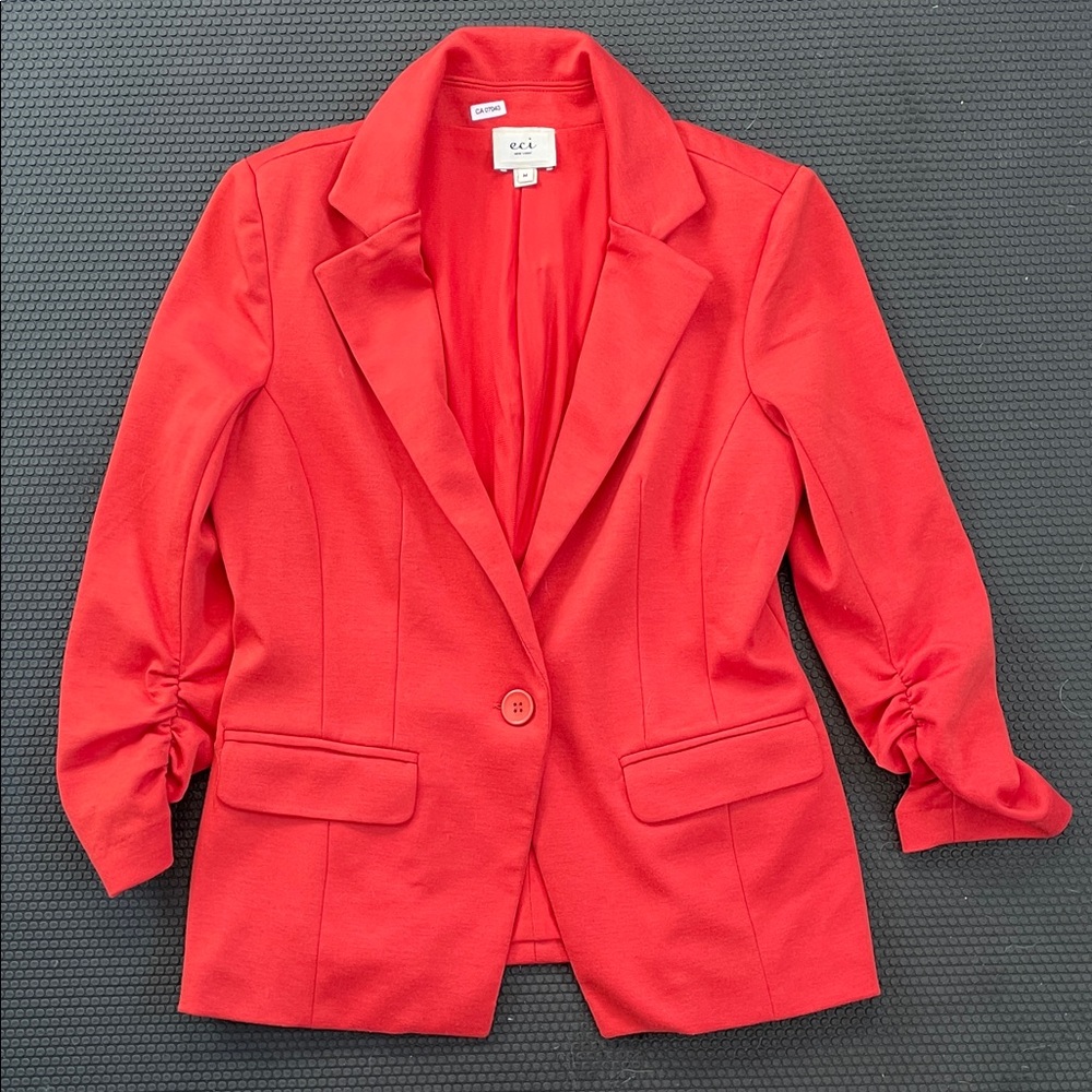 ECI Bold Orange Women's Blazer SzM